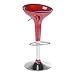 Elise Adjustable Stool -Metallic Tulip Red