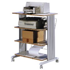 Printer Stand, 4 Levels, 29-1/2"x22"x35", Gray (SAF1882GR)