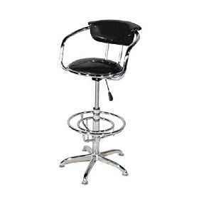 Click here to buy Retro Style Swivel Bar Stool 50's Style - Set of 2 by Furniture.
