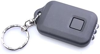 QJYB 3-LED White Light Solar Powered Self-Recharge Flashlight Keychain -Black