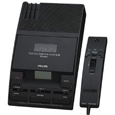 PSPLFH0725DT - 725-DT Desktop Analog Mini Cassette Recorder Transcriber Dictation System by Philips Speech Processing