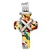 Jewelry : Multicolor Murano Glass Cross Pendant