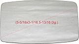 71-80 FORD PINTO MIRROR GLASS (PASSENGER SIDE = DRIVER SIDE), (5-5/16x3-1/16, 5-13/16 Dg), Flat, Manual (1971 71 1972 72 1973 73 1974 74 1975 75 1976 76 1977 77 1978 78 1979 79 1980 80) F471501 N/A