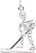 Jewelry : Hockey Player Charm by Rembrandt Charms