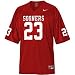 Oklahoma Sooners #23 NCAA Youth Replica Football Jersey by Nike (Small Red)