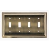 Architectural Quad Switch Wall Plate