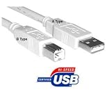 USB 2.0 Cable Type A Male to Type B Male 3 ft