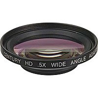 Century Optics 43MM .5X Wide Angle Partial Zoom HD Adapter for Canon HV20 HV30 and other HD MiniDV