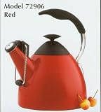 Farberware Millennium Autopour 2-1/2-Quart Teakettle, Red