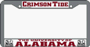 Alabama Crimson Tide Chrome License Plate Frame