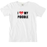 I Love My Poodle Women's Cut T-Shirt