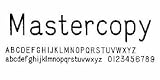 FONTS SINGLE LINE BLOCK CONDENSED NEW HERMES
