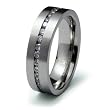 Stainless Steel Ring with CZ (Sizes 8-12)
