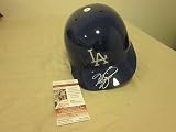 Mike Piazza Los Angeles Dodgers Autographed Helmet JSA - Autographed MLB Helmets and Hats