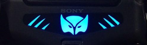 Coromax PS4 Game Dualshock Controller Vinyl Stickers LED Light Bar Skin Covers Decals Film for Sony Playstation 4 - Wolverine X-Men Origins First Days Trilogy Team Logo Sign [1pc]