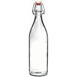Bormioli Rocco Giara Clear Glass Bottle With Stopper, 33 3/4 oz.