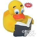 Reader Rubber Duck Bath Toy - Natural Latex Rubber - No Phthalates or BPA