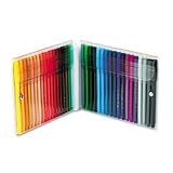 S360 Fiber-Tipped Water-Based Art Markers, Fine Tip, 36 Assorted Colors/Set PENS36036