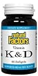 Vitamin K & D 120 mcg as MK7 D3 1000 I U - 60 - Softgel