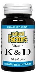 Vitamin K & D 120 mcg as MK7 D3 1000 I U - 60 - Softgel