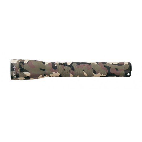 Maglite-Lampe Torche de Poche Mini Maglite Camouflee - 14.5 cm + Coffret + Piles LR6/AA + Ampoule