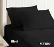 1200 Thread Count 3 Pc DUVET SET Egyptian Cotton - KING BLACK SOLID