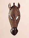 African Safari Decorations: Stylized African Tribal Zebra Mask Wall Plaque - Aspen Country Store