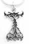 GOTHIC Letter Initial I Sterling Silver Charm Pendant