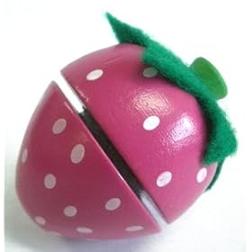 【クリックで詳細表示】Amazon.co.jp ｜ 木のままごとあそび いちご ｜ おもちゃ 通販