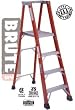Louisville Brute 375 FP1408HD 8-ft Extra Heavy Duty Fiberglass Platform Ladder 375 lbs rated