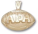 Air Force Falcons Solid 10K Gold ''AFA'' Football Pendant