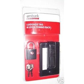 Luggage Tag & Lock Combo Pack