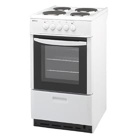Beko 50cm Single oven electric cooker S512W