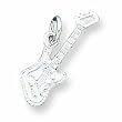 Sterling Silver Electric Guitar Charm