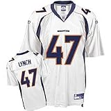 Denver Broncos John Lynch Replica Adult White Sale Jersey, Size= X-Large
