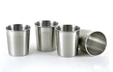 4-Piece Two-Tone Harmony Stainless Steel Small Tumbler Set (10 Fl Oz) - Quality StainlessLUX Drinkware for Your Enjoyment
