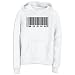 Sweatshirt Woman White  Wushu Bar Code / Barcode  Sports