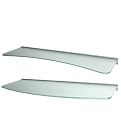 Wave 2-pc. Shelf Kit - Frosted/ Silvertone (24")