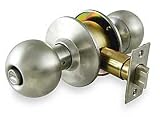 Battalion 1TPH3 Knob Lockset, Medium Duty, SS, Privacy