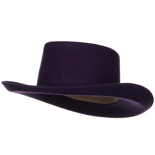 Women's Gambler Felt Hat-Purple W27S46C