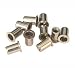 Rivet Nut Flat Head Aluminium M8x1.25mm (1.0-4.0mm Cap) Pack of 10