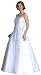 Classic Spaghetti Straps Flower Embroidered Caviar A Line Wedding Gown