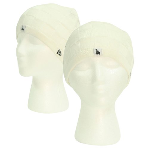 Los Angeles Dodgers Women's Fashion Winter Knit Hat - White