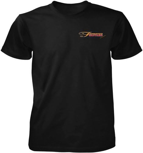 Taboo Famous Guitars Men's Black Short Sleeve T-Shirt (Large)