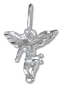 Sterling Silver Guardian Angel Charm