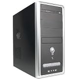 10-Bay ATX Computer Case w/Front Panel LED - No PS (Black)