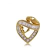 Diamond Mother Heart Pendant in 14 Karat Yellow Gold