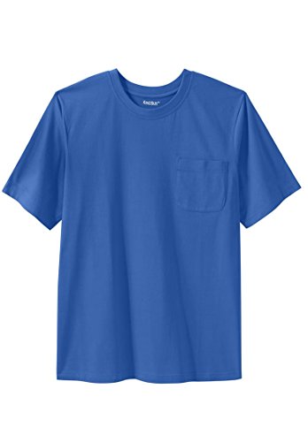 Kingsize Men's Big & Tall Heavyweight Crewneck Cotton Tee Shirt With Pocket