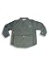Wild Mango - Boys Long Sleeved Snap Front Poplin Shirt, Dark Khaki