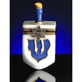 Limoges Dreidel White/Gold